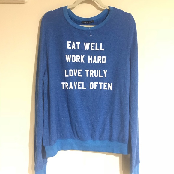 WILDFOX EAT WELL WORK HARD LOVE TRULY TRAVEL OFTEN - Picture 2 of 7